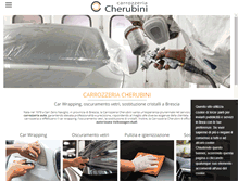 Tablet Screenshot of carrozzeriacherubinibs.com